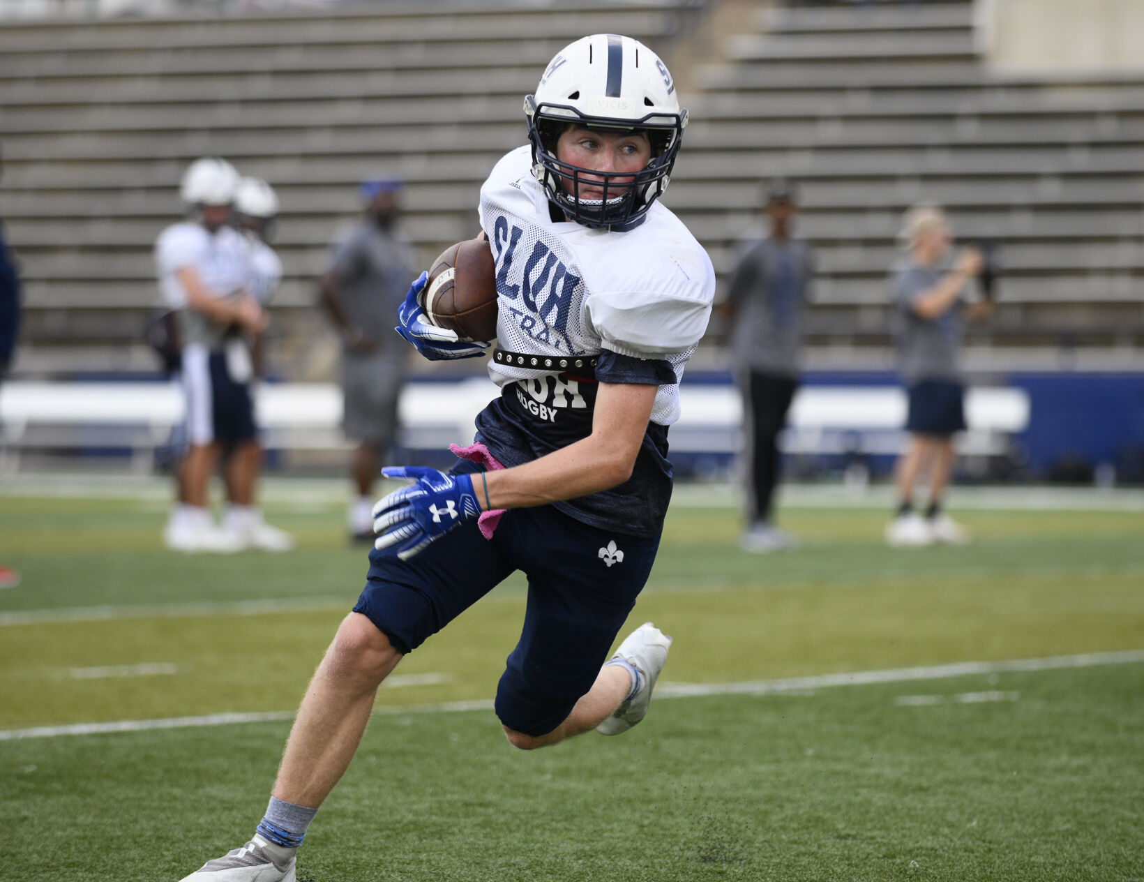 SLUH football practice